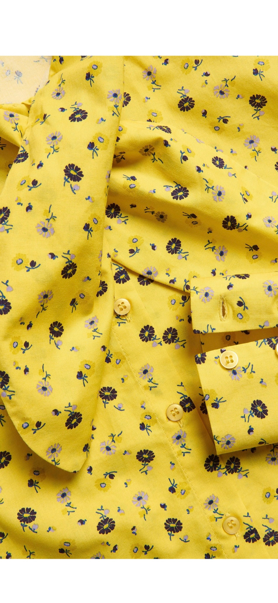 C-chemise en cotton jaune