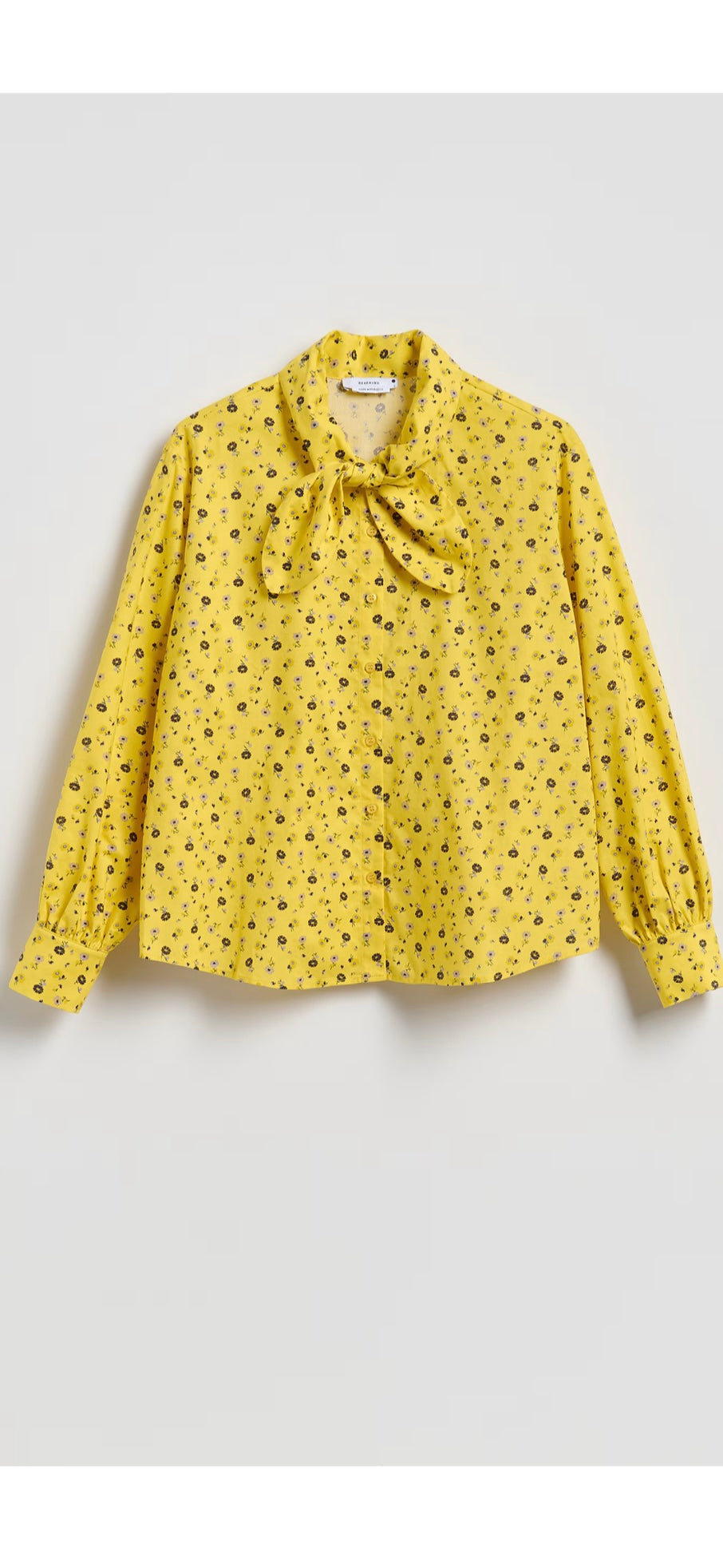 C-chemise en cotton jaune